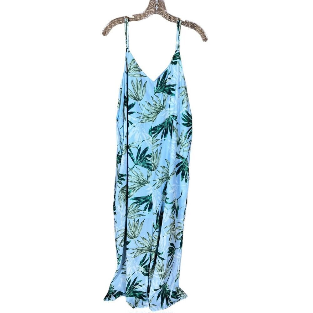 Peach Love California Women's Light Blue Floral Jumpsuit